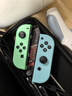 京东快递包邮switch游戏手柄适用于任天堂JOYCON手柄体感震动双人成行NS即插即用Switch2手柄OLED 【薄荷绿蓝+手绳】支持体感/原装健身环*带NFC 实拍图