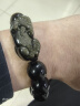 石玥珠宝14mm金眼天然黑曜石手串虎眼石本命年蛇年貔貅水晶手链男女士款 实拍图