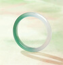 周六福半山半水玉髓手镯深白绿宽条新中式新年生日礼物J1013552 58mm  实拍图