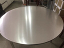 304不锈钢圆桌折叠圆餐桌家用大圆桌带转盘吃饭桌子圆形加厚10人 304#1.3米圆桌特厚 实拍图