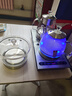 FUNORK全自动上水电热水壶电茶壶泡茶专用烧水器茶台烧水壶一体机茶桌茶几嵌入式茶具 三件套不锈钢色（37x20cm） 实拍图