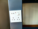 国际电工一开八孔开关插座墙壁暗装大面板多孔86型家用二三插五孔插座开关 一开八孔【雅白】 插座 实拍图