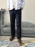 牧泰（MUTAI）春秋季厚款商务休闲裤男宽松中年男裤弹力男裤中老年男裤子男高腰 19#深蓝色 35码(2.8尺腰围) 实拍图