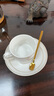 Edo陶瓷咖啡杯套装乔迁新居新婚生日搬家礼物描金办公茶杯杯碟勺礼品 实拍图