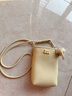 CAMPUSKITTEN高级感可爱小象迷你手机包2025新款单肩斜挎包女糖果手机袋 淡黄 实拍图