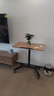 SOFS移动升降桌小型站立式工作台组合高脚办公学习写字书桌床边电脑桌 【旋转款】气动升降站立桌 木色 实拍图