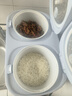 半球（PESKOE）双胆电饭煲电饭锅 智能多功能微压锅 2+2L双胆双控煮饭锅 家用3-4个人煲汤煮粥迷你小型电饭锅煮粥 4L 蓝色双胆饭煲 实拍图