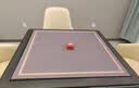 本知麻将桌布加厚正方形防滑高级棋牌麻将垫子室扑克牌专用掼蛋桌垫 顺心如意-咖色【全新升级pro款】 80*80cm【静音效果倍增】 实拍图