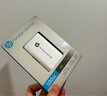 HP惠普 500G 移动固态硬盘P500（PSSD）USB3.2 ssd Type-C高速传输 超薄时尚 手机直连 银色 实拍图