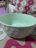 釉下彩奶油风碗家用套装陶瓷米饭碗创意餐具套装个性新款面碗汤碗 奶绿8英寸汤碗1个装 实拍图