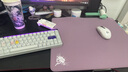 臻火渡 鼠标垫电竞fps顺滑细面  纯色竞技游戏专用大号小号桌垫 CSGO LOL PUBG 无畏契约 紫色 490*420*5 锁边天然橡胶底 实拍图