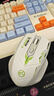 坤一鼠标无线蓝牙游戏电竞办公专用静音可充电超长续航轻量化机械人体工学台式笔记本电脑适用华为苹果 赛博黄【无线充电版+2.4G双模连接+静音按键】 实拍图