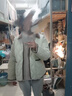 森马（Semir）羽绒服女中长款轻薄拼接灯芯绒翻领2024冬季三防外套109724113004 实拍图