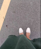 百丽踏系列品牌软底羊皮平底单鞋女复古小皮鞋真皮一脚蹬豆豆鞋 米白色 37 实拍图