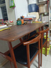 莱美汇餐桌小户型家用现代简约餐桌椅休闲快餐厅桌椅组合饭桌长方形桌子 胡桃色120*60 一桌两椅 实拍图
