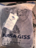 NASA GISS重磅260g纯棉短袖t恤男纯色圆领厚实不透纯白打底衫男女体恤上衣 黑色 3XL 体重190-210斤 实拍图