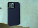 W&P适用苹果14promax手机壳iPhone14promax保护套全包防摔液态硅胶软壳高级感简约商务男女款暗紫色wp 实拍图