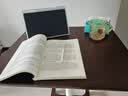 家逸升降电脑桌电竞书桌实木可折叠床边桌带轮可移动学习桌办公桌子 实拍图