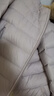 坦博尔轻薄羽绒服女短款连帽百搭休闲秋冬女士外套 珍珠月米 L(170) 实拍图