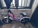 永久儿童自行车6-10岁自行车学生女童公主车男孩女孩变速减震脚踏单车 三刀-粉紫 减震/碟刹/镁合金轮毂 16寸-单速【适合110-130cm】 实拍图