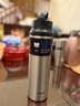 虎牌（TIGER）日本进口tiger虎牌户外运动保温杯便携提手大容量男女保冷水杯mcz 不锈钢色800ml 实拍图