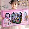 麦格萌女孩生日礼物儿童玩具3-6-12小女生串珠diy水晶手链国风首饰礼盒 画-水晶串珠+古风发饰+精美礼盒 4-7岁女孩国风DIY串珠手链发饰六一儿童节礼物 实拍图