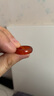 后遇天然红黑绿白灰玛瑙玉髓戒指戒圈指环手持串珠跑环跑圈钥匙扣 红玛瑙戒指（内径17-18mm左右） 戒指 实拍图
