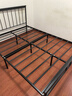瑶颖床铁艺床简易铁架床1.5米双人床出租房卧室宿舍铁床YYC05 1.5*2米-黑色扁头排骨架(无床垫) 实拍图