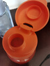 特百惠（Tupperware）乐趣550ML塑料杯夏季男女学生便携运动水杯子大容量双饮口 柔蜜橙 实拍图