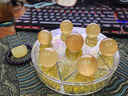 铭汇通100%天然水晶球阵黄七星阵方解石材质盆家居东北厨房 加强款小号底座15cm（边2.5中3cm） 晒单实拍图