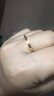 金至福碎冰冰黄金戒指情侣款足金素圈碎碎冰气质女戒计价七夕情人节礼物 约0.85g（多退少补-18圈） 实拍图