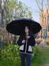 京尚小米雨伞24骨自动折叠伞感便携男士商务遮阳伞晴雨两用女士防晒太阳伞 (自动开收)24双龙骨-雾霾蓝24骨 实拍图
