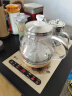 新飞（Frestec） 底部全自动上水电热水壶玻璃保温功夫泡茶桌茶台烧水壶一体桌烧水器茶具电磁炉套装 37x20尺寸（金色保温款） 1L 实拍图