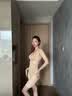 婷美连体塑身衣女收腹提臀后脱式免穿内衣无痕塑形美体束身衣 肤色M 实拍图