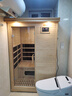 佰年桑汗蒸房家用实木桑拿房远红外线光波托玛琳电气石干蒸房汗蒸箱铁杉 5002A(双人1.2*1.05*1.9米） 实拍图