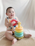 COOKSS婴儿叠叠乐套圈玩具早教益智不倒翁可啃咬彩虹塔套圈玩具 实拍图