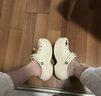 卡骆驰crocs贝拉洞洞鞋沙滩鞋包头女鞋厚底拖鞋|210062 白色-100(含智必星） 36 (220mm) 37 实拍图