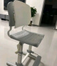 育才儿童学习椅子中小学生写字椅写作业可升降调节家用书桌椅靠背座椅 标准款升降40-52cm+脚踏 灰色 实拍图