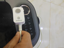 美的（Midea）泡脚桶足浴盆智能全自动按摩电动恒温加热足疗按摩器送父母长辈女友高档节日生日礼物 电动按摩丨智能恒温丨奶砖黑AJ0201 实拍图