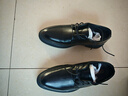 卡帝乐鳄鱼男鞋商务正装皮鞋男士真皮休闲软底软面系带加绒内增高结婚鞋 XQLQHH3668黑色6厘米增高款 38 实拍图