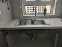 九牧（JOMOO）304不锈钢厨房大单槽水槽套餐厨房洗水洗菜盆单槽 【单槽】675*435 （含厨房双水花龙头） 实拍图
