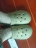 朴西海边沙滩可爱女士洞洞鞋eva厚底防滑包头增高情侣凉鞋男 抹茶绿 实拍图