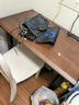 木藝生高端实木电动升降桌书桌电脑桌台式电竞办公桌子四立柱升降工作台 隐藏插排3cm胡桃色-4立柱双电机 100*60【免费送装】 实拍图