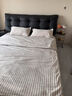 素时代四件套纯棉 100%全棉床上四件套裸睡床单被套220*240cm 咖 实拍图