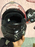 LS2碳纤维摩托车头盔男女机车赛车四季通用全盔四季防雾大尾翼FF801 6K单镜片-碳纤大尾翼款-亮黑 M（建议53-54头围） 实拍图