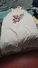 安之伴【巨凉感】睡裙女夏季纯棉短袖休闲宽松插肩袖可爱圆领睡衣中长款 松柏绿 L 实拍图