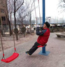 童乐宝贝 儿童彩虹大弯板秋千室外户外挂单杠荡秋千小孩吊绳运动坐板 玩具 红色弯板户外套餐 实拍图