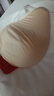 昂蝶 术后专用义乳文胸二合一硅胶假胸假乳房内衣无钢圈胸罩 红色左 80B 实拍图