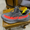 阿迪达斯（adidas）Yeezy350夏季男鞋灰橙椰子跑步鞋GW1229UK8.0码42 实拍图