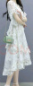 妃莉杋（FeiLiFan）碎花雪纺连衣裙女装2025夏季新款小个子气质显瘦中长款裙子女夏天 图片色 L （建议108-120斤） 实拍图